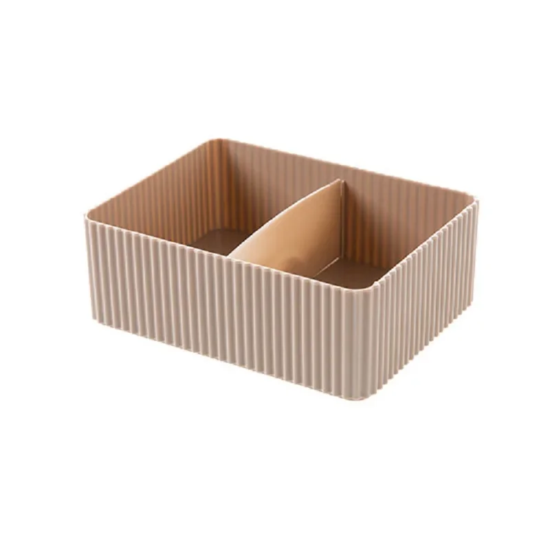 Wbbooming Plastic Home Office Badkamer Opbergdoos Rooster Desktop Diversen Opbergdoos Make Organisator Cosmetische Kast Bin Case: Coffee M