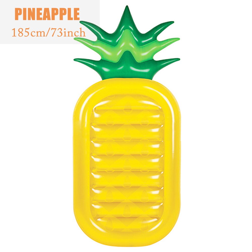 185cm gonflable géant piscine flotteur matelas jouets pastèque ananas Cactus plage eau natation anneau bouée de sauvetage mer fête: Pineapple