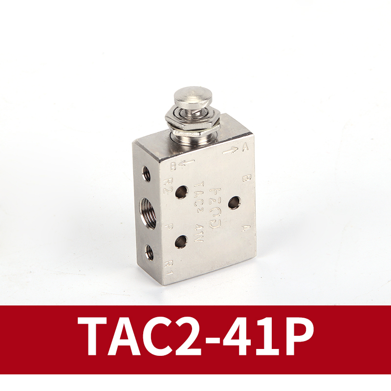 Luft pneumatisk mekanisk ventil vippeknap tac 2-41v 31v 41p 31p 41pp tac -4v 4p 3p 3v tv -3s: Sort
