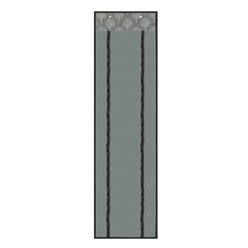Organisateur de rangement en vinyle, support de rouleau en vinyle mural sur la porte 48 rouleaux: Gray Tree