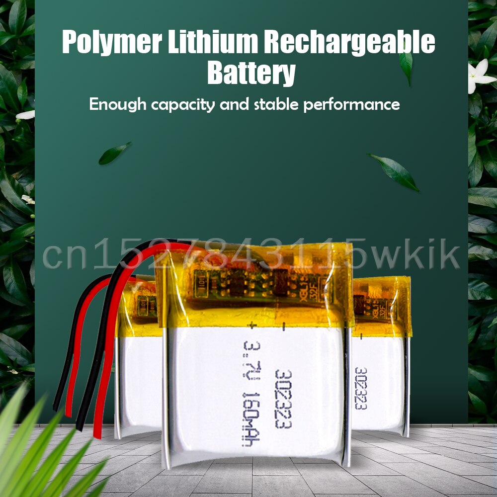 302323 032323 3.7V 160Mah Lithium Polymeer Oplaadbare Batterijen Voor Gps MP4 Led Smart Horloge Bluetooth Headset Li-po Li Ion Mobiele