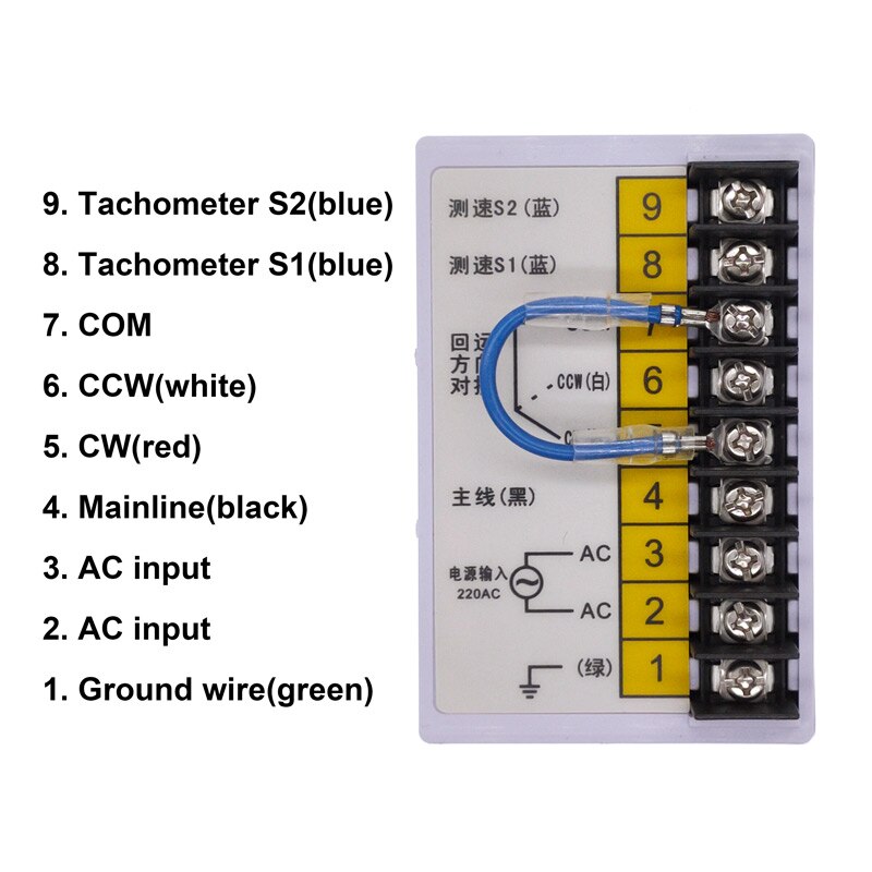 Contrôleur de vitesse de moteur 400W, 220V AC, à affichage numérique, régulateur de position avant et arrière, 50/60hz