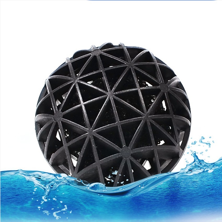 Esponja biológica de 16mm para filtro de pecera, bolas de Acuario, medios húmedos/secos, 50 Uds.