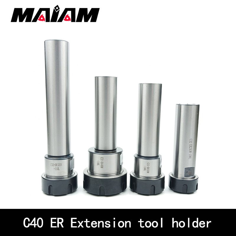 C32 ER25 ER32 ER40 Extension rod Tool holder 100L 150L 200L CNC Lathe Milling Machine Lengthened Toolholder er collet nut wrench