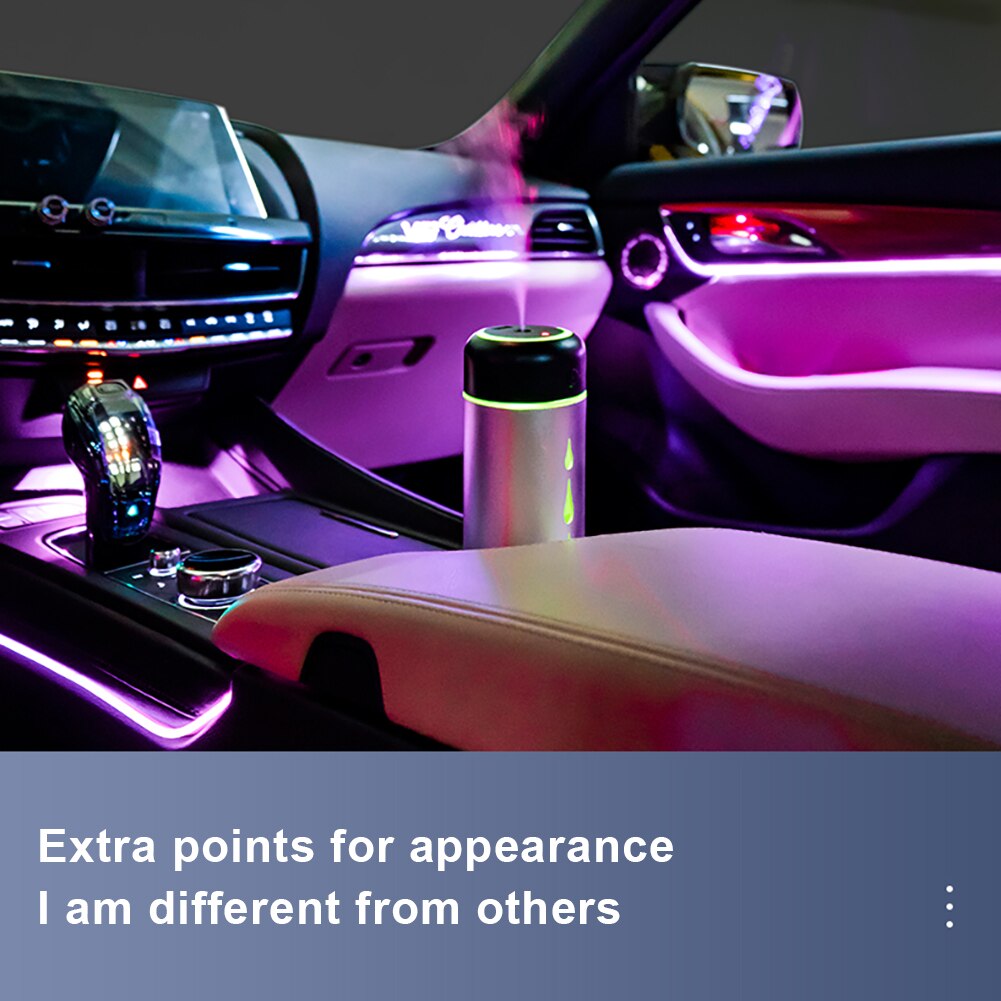 Auto Luchtbevochtiger Luchtreiniger Sterrenhemel Licht Projector Usb Draagbare Luchtbevochtiger Verneveling Essentiële Olie Aromatherapie Diffus
