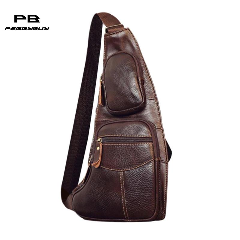 Lederen Taille Zakken Crossbody Tassen Voor Mannen Schouder Riem Tassen Reizen Borst Telefoon Pouch Taille Borst Packs Bolsas Purse: Default Title