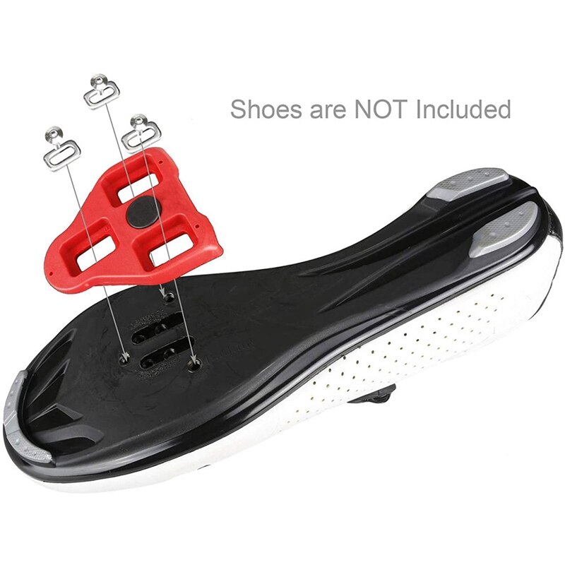 Road Bike Cleats Set Self-Locking Bicycle Pedals Lock Cleats for Shimano SPD System Shoes Float Cycling Shoes