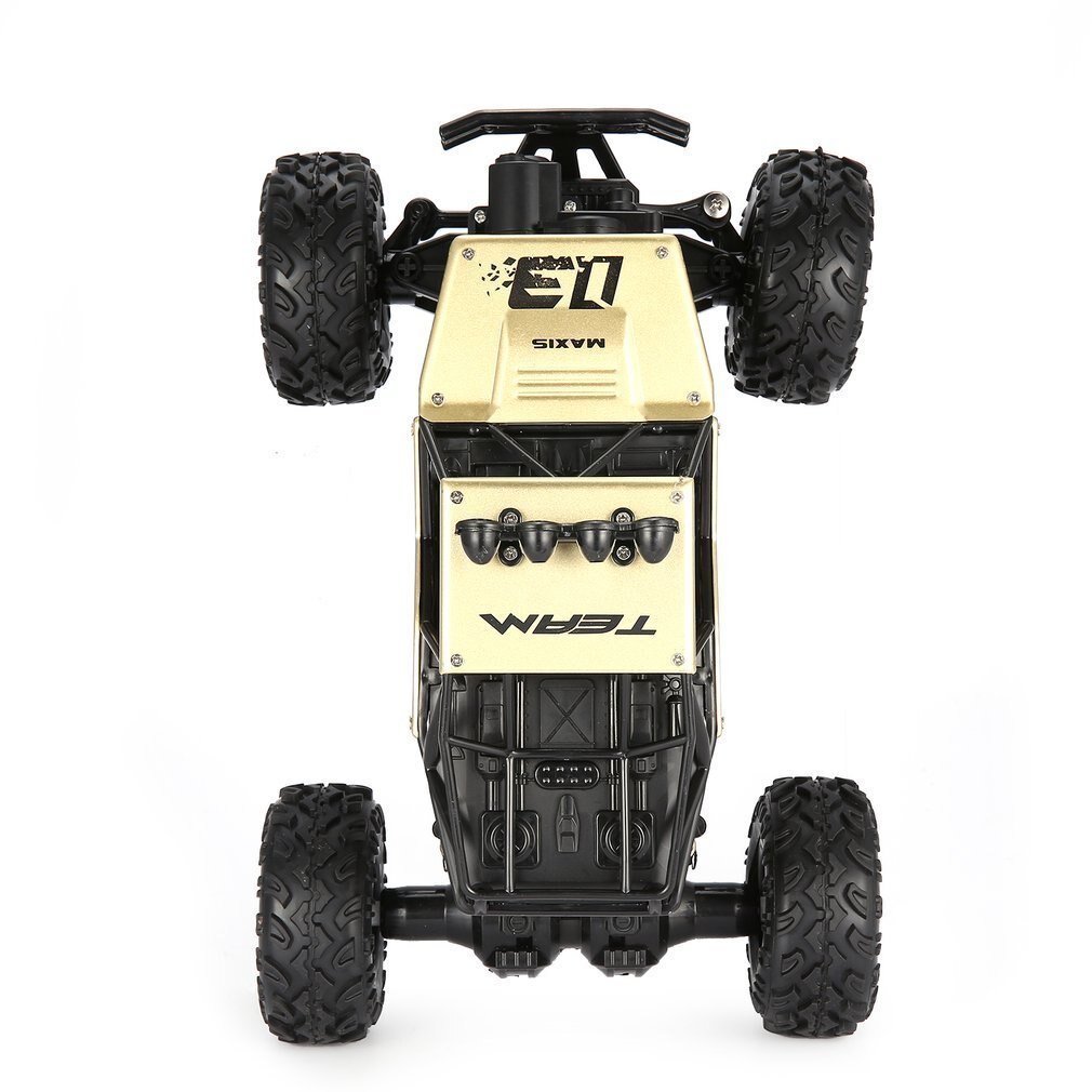 1/16 2.4GHz Corpo In Lega di Borsette Rock Crawler 4WD Motori A Doppia Off-road di Controllo Remoto Oro RC Bigfoot Arrampicata auto Giocattoli