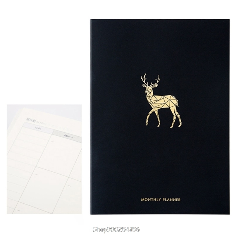 Planner Notebook Journals Organizer 365 Days Plan Note Book Weekly Monthly Schedule Notepad N18 20: Coffee