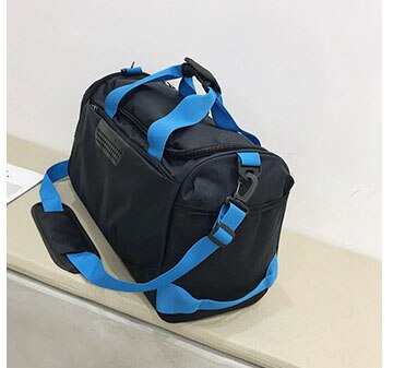 Sporttas Waterdichte Sporttas Polyester Mannen/Vrouwen Grote Capaciteit Packable Sporttas Voor Schoenen Opslag Rugzak, T-8037: BLUE