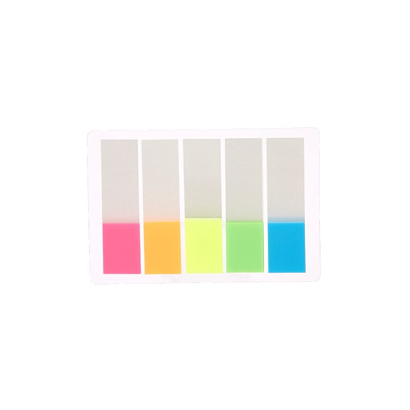 Transparent Fluorescent Index Planner Stickers Classification Index Stickers BookMarker Memo Pad Self-Stick Notes: 66952