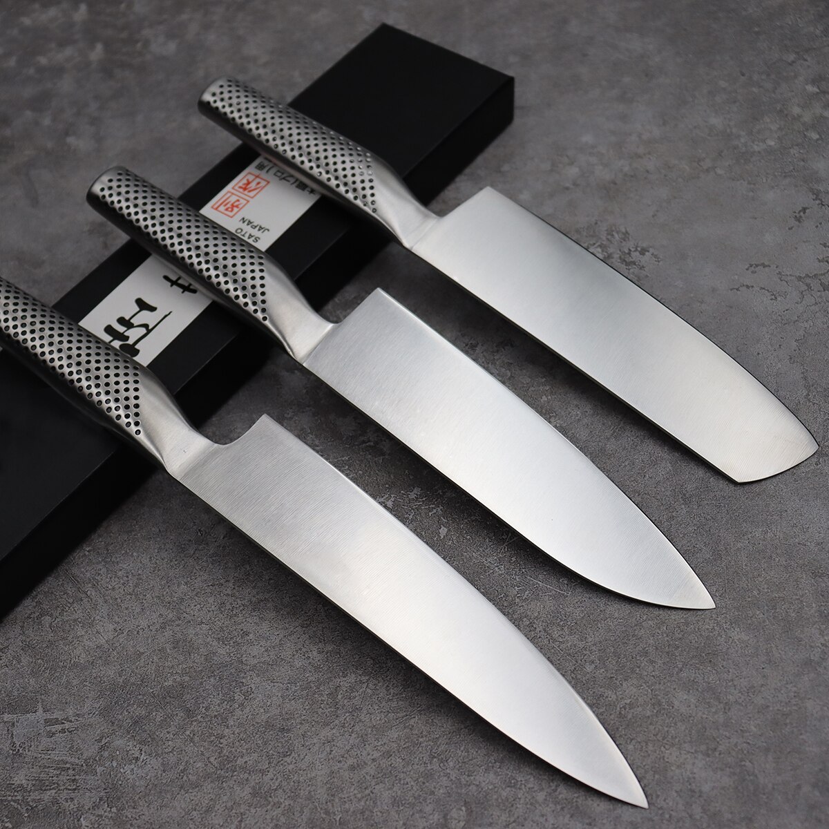 Stainless Steel Sushi Knife Slicing Knife Japanese Fish Fillet Knife Chef Knife Salmon Sushi Sashimi Kitchen Cooking Tools: D 3pcs with Box