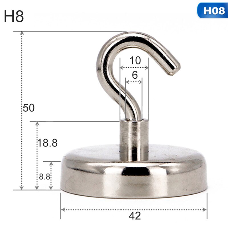 1 stk magnetiske hængekroge holder kraftig magnetophæng til hjemmekøkken vægkrog: 08 d42