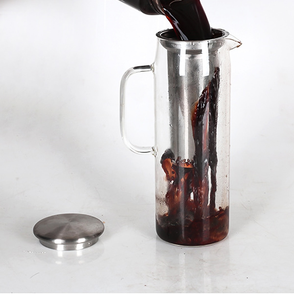 1500ml Cold Brew Coffee Maker Pot Glass Cold Brew Maker Pitcher Iced Coffee Maker Brewer Carafe