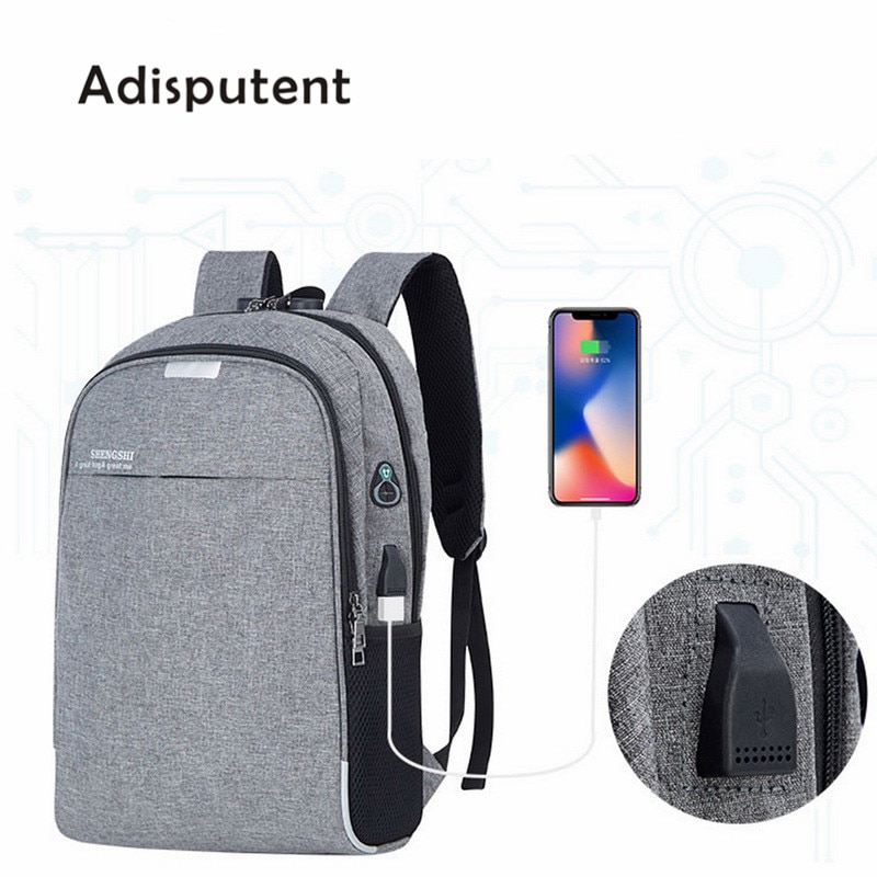 Laptop Backpack USB Charging 15.6 inch Theft Women Men School Bags For Teenage Girls College Travel Backpack Male