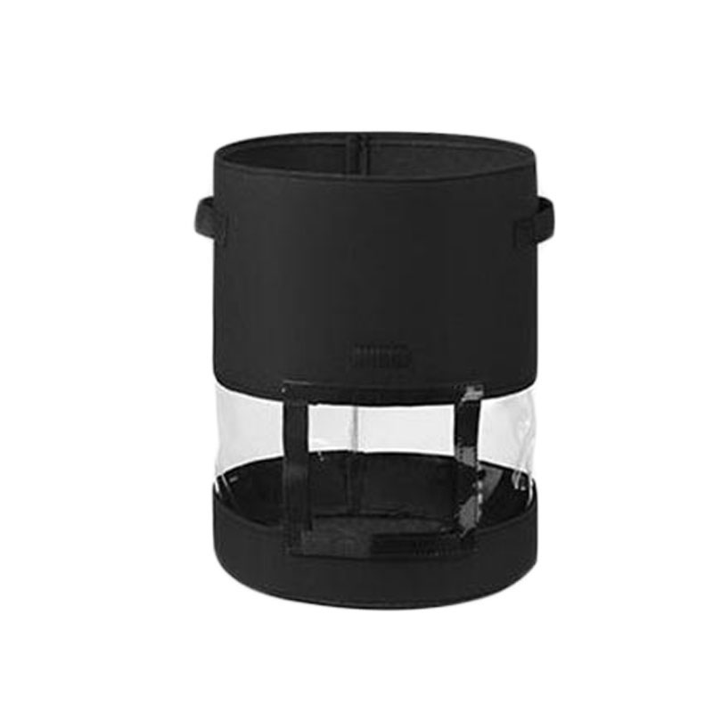 Garden Tools Potato Plant Grow Bags With Window Potato Pot greenhouse Vegetable Growing Bag Moisturizing jardin: Black Bags / 10 Gallon