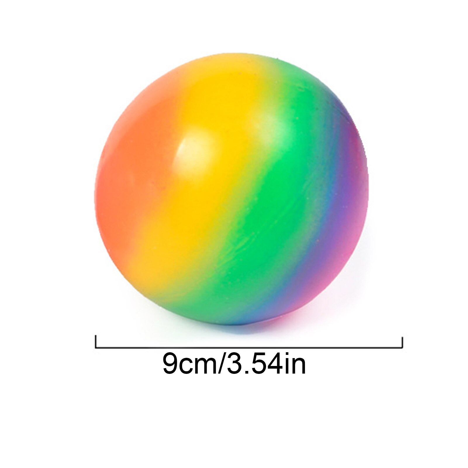 Regenbogen Farbe betonen Linderung Ball Zappeln Sensorischen Spielzeug Autismus Angst Linderung Spielzeug Weichen quetschen Bälle Spielzeug Für freundlicher Erwachsene: 9cm