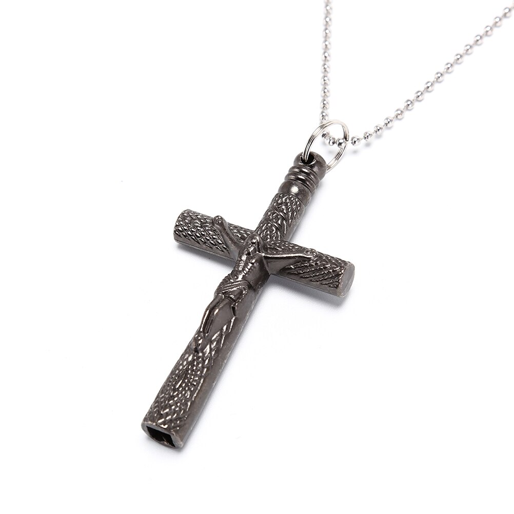Jezus kruis drum accessoires drum sleutelhanger zilveren ketting drumvel stemsleutel zilveren ketting lus kruisbeeld accessoires