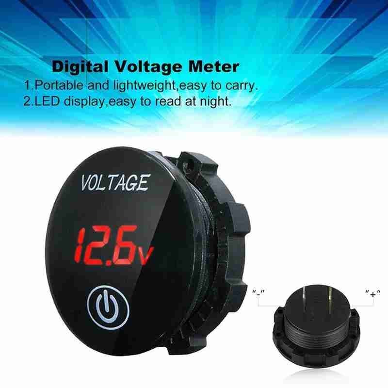 Dc 12V-24V Led Panel Digital Voltage Volt Meter