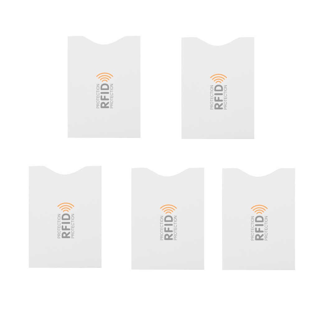 porte-monnaie Anti RFID, 5 pièces, serrure à manches, couvercles de Protection pour carte bancaire