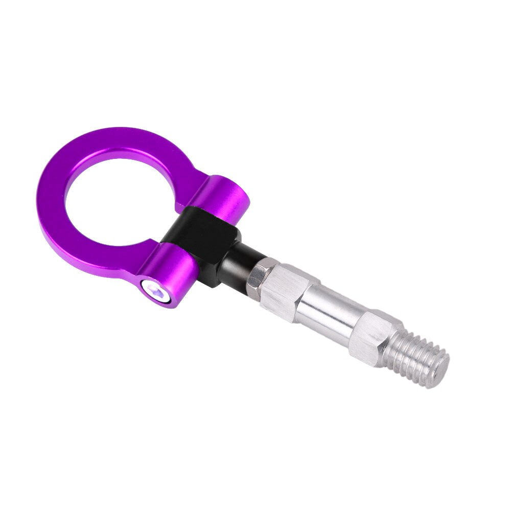 CNC Machine Aluminum Towing Hook Ring Kit On Tow Hook Eye Towing Colorful JDM Style For BMW 3/4/5 Series RS-TH008-12: Purple