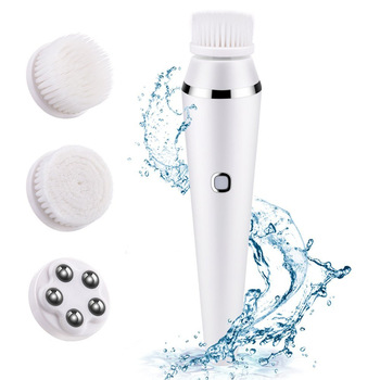 Bärbar mikrodermabrasion ansiktstvätt borste rengöring toning exfolierande ansiktsborste multifunktions ansiktsmaskin: Default Title