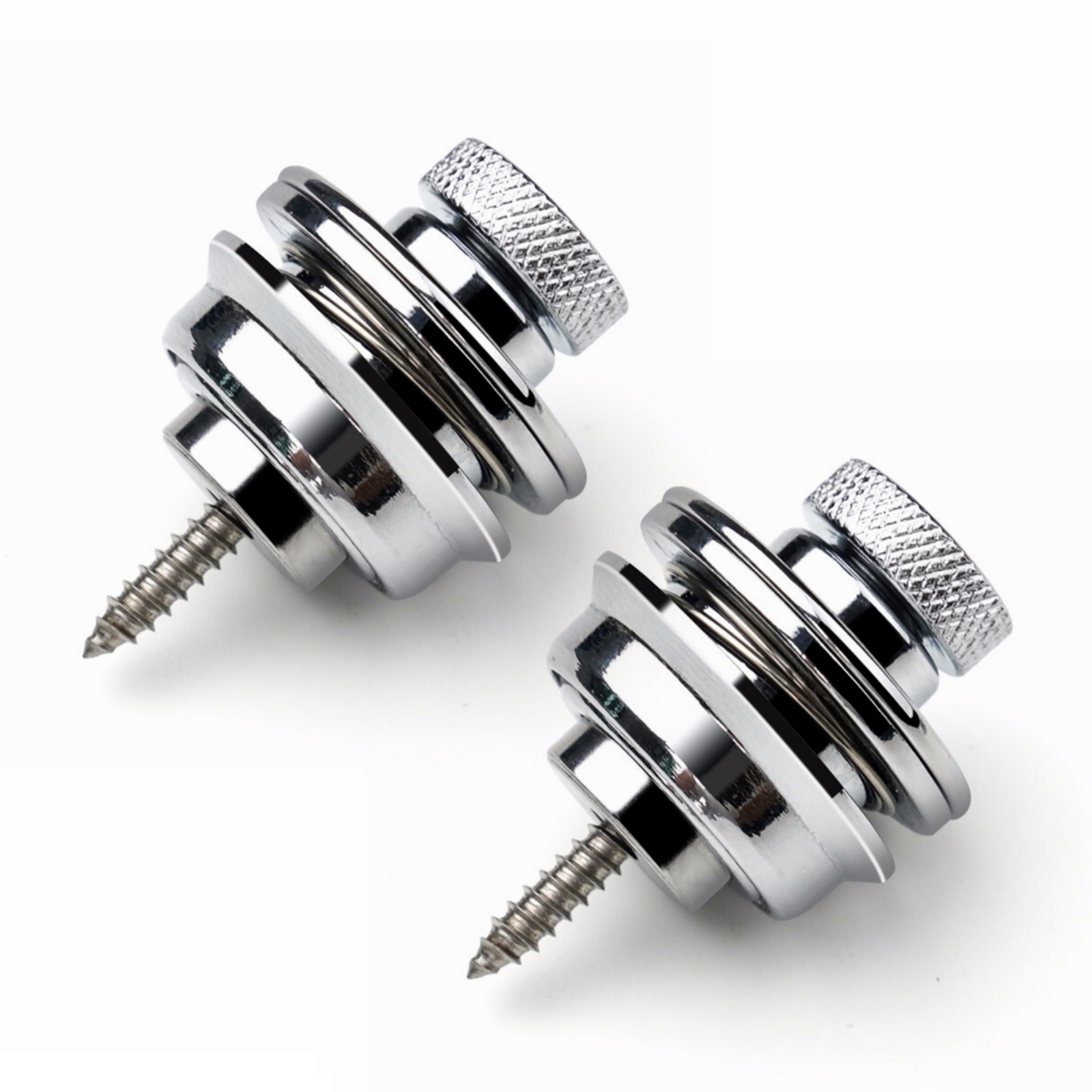 Blocco tracolla per chitarra 1 pezzo Straplock di sicurezza con pulsante in metallo resistente per chitarra acustica elettrica basso ukulele: giallo