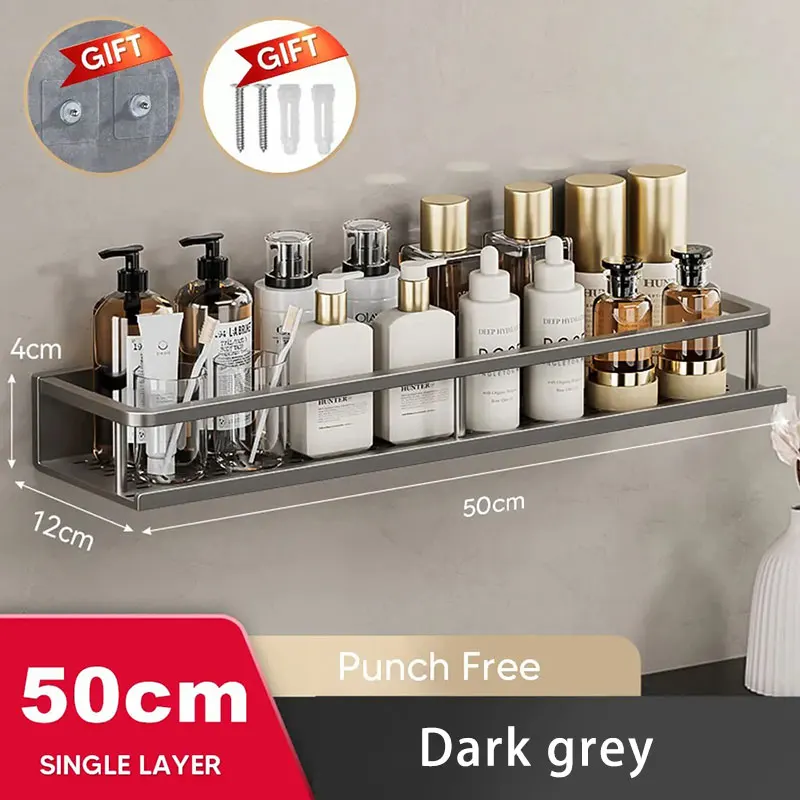 Black Bathroom Shower Room Storage Rack Toiletries Shelf Storage Is Perfect For Bathroom Item Storage: PURPLE