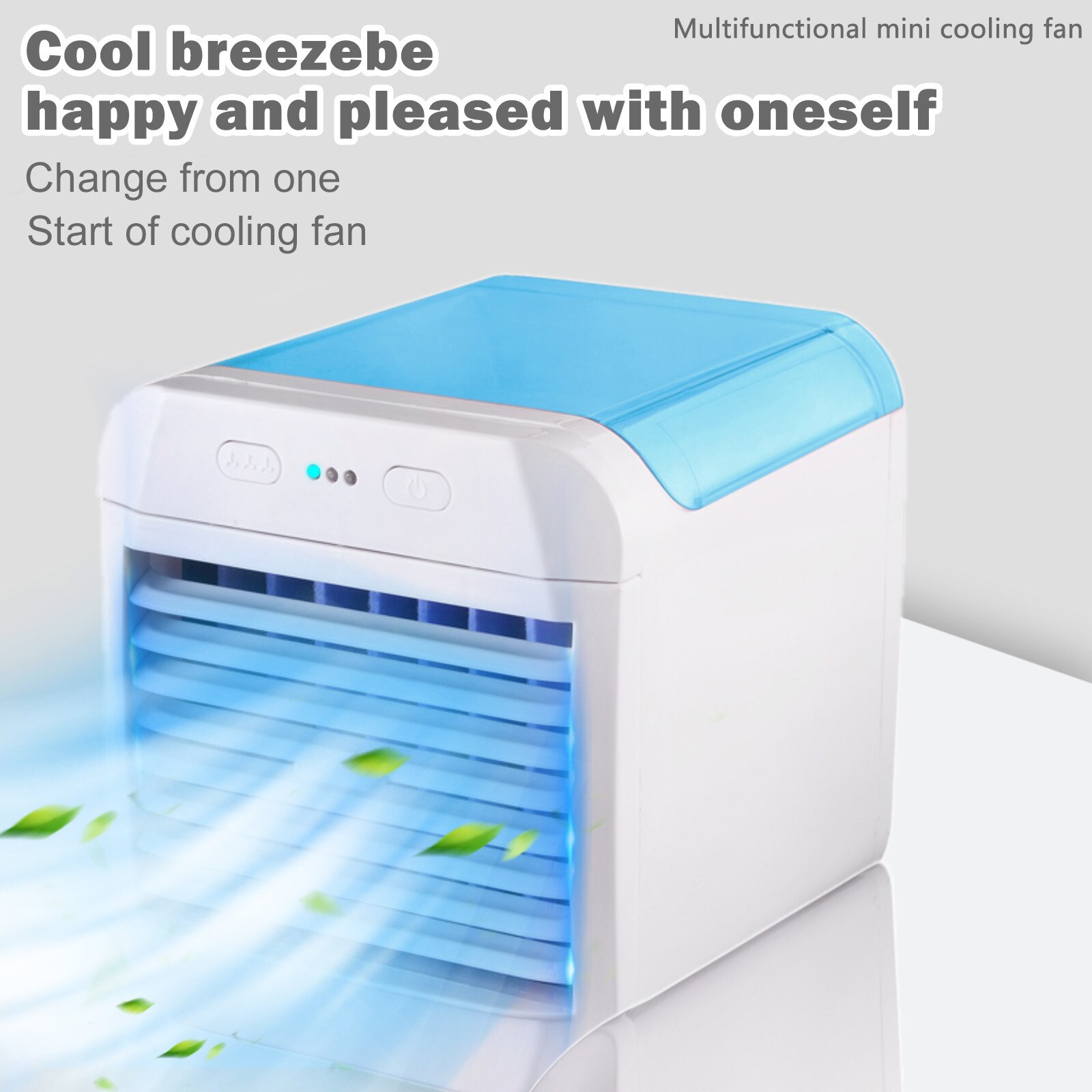 Mini Fan Air Cooler Desktop Air Conditioner With Night Light Humidifier Purifier Multifunction Summer Usb Water Cooling Fan #T1G