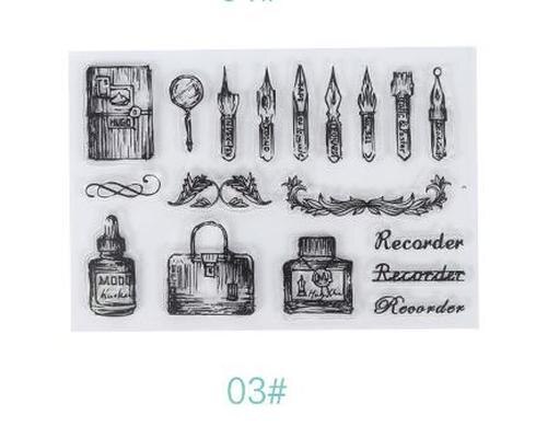 Transparent Silikon Mehrere Stile Dichtung Stempel Karte, Der 3d Stempel Transparent Stempel für Scrapbooking Klar Briefmarken: 3