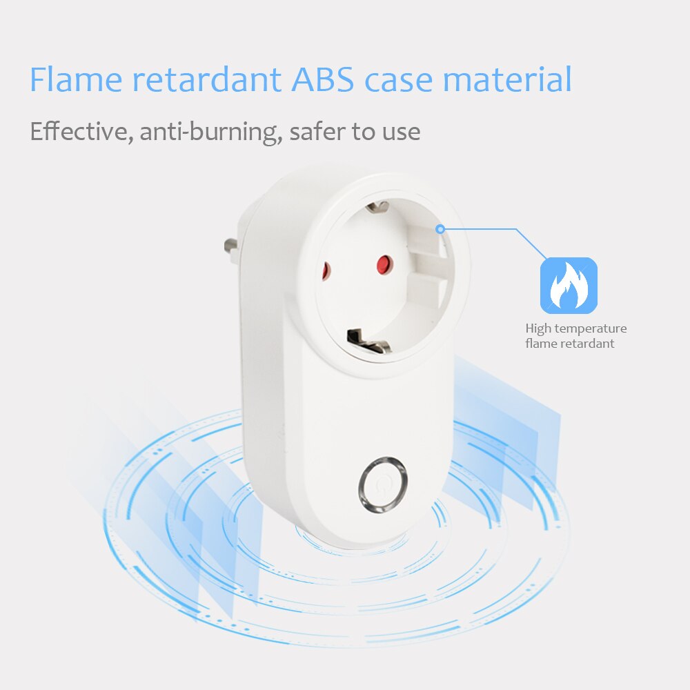 WiFi Intelligent Socket APP Wireless Home Timer 200V 10A Flame Retardant Appliance Controller Socket