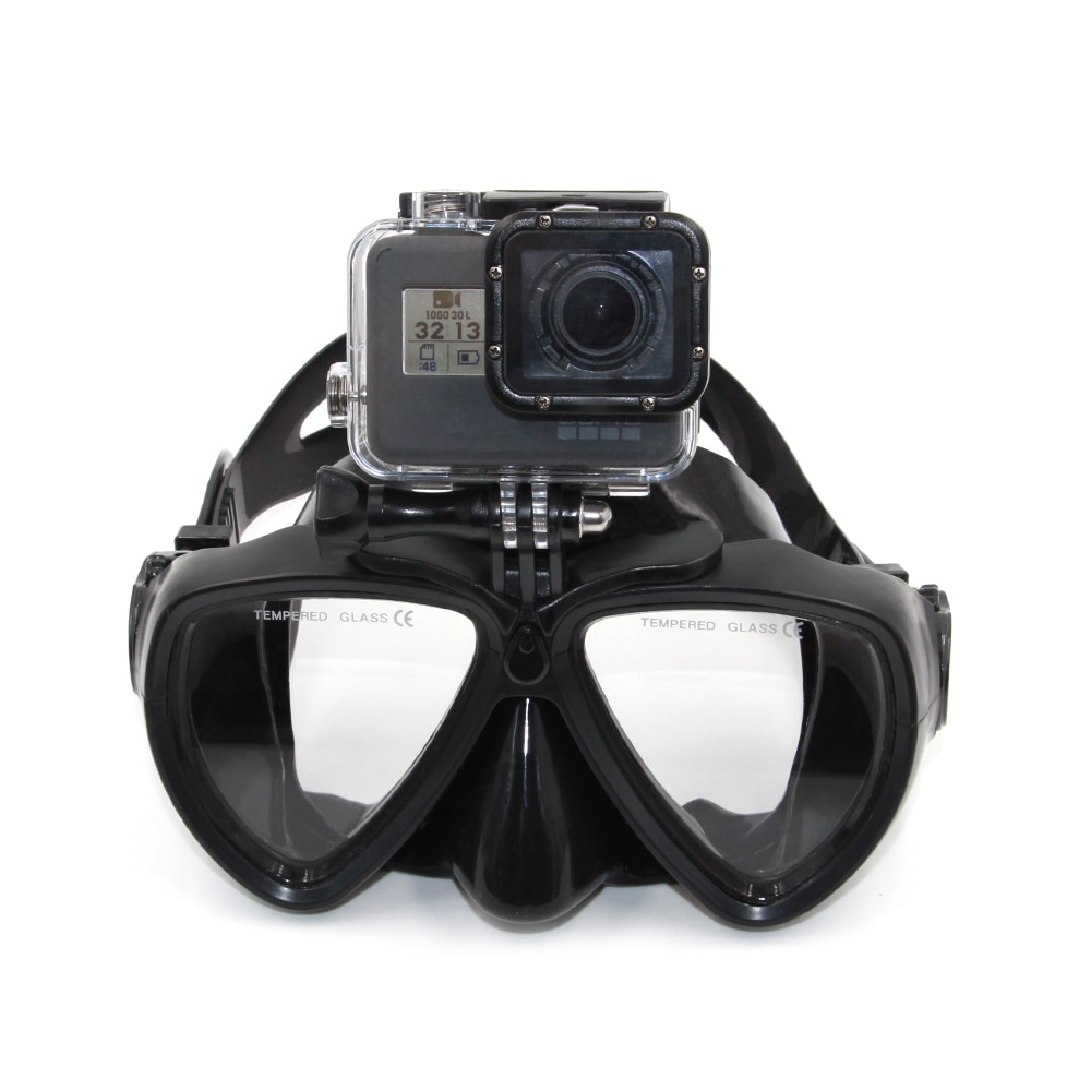 Máscara de buceo TELESIN, gafas de buceo esnórquel para natación googles templado para GoPro Hero 9 8 7 6 5 4 Xiaomi Yi 4K Osmo Action