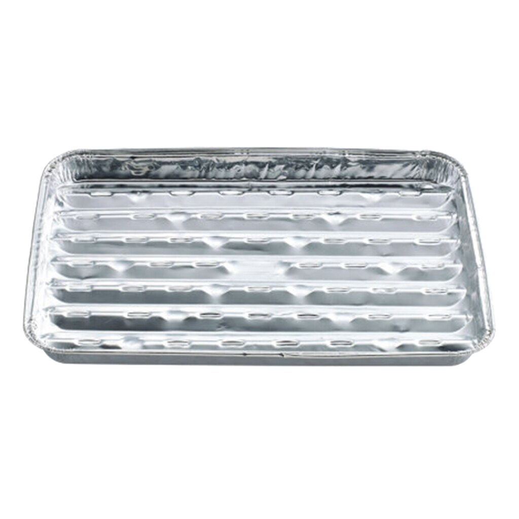 5 stk aluminiumsfolie grillbakker grill tallerken kage tallerken til stegning af grøntsag frugt bøf skaldyr fisk - camping bbq picnic