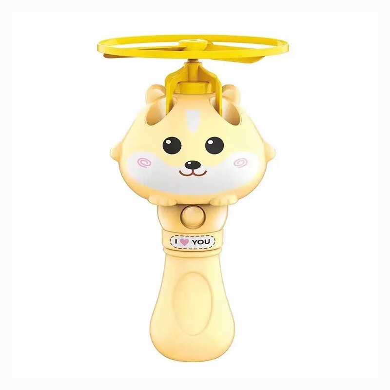 Non-Elektrische Outdoor Speelgoed Cartoon Bamboe-Dragonfly Bubble Machine Voor Jongens En Meisjes