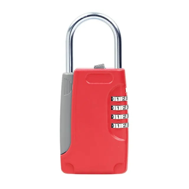 4-Digital Password Combination Lock With Hook Hidden Key Safe Box Mini Metal Secret Box For Home Villa Car Caravan: Gold