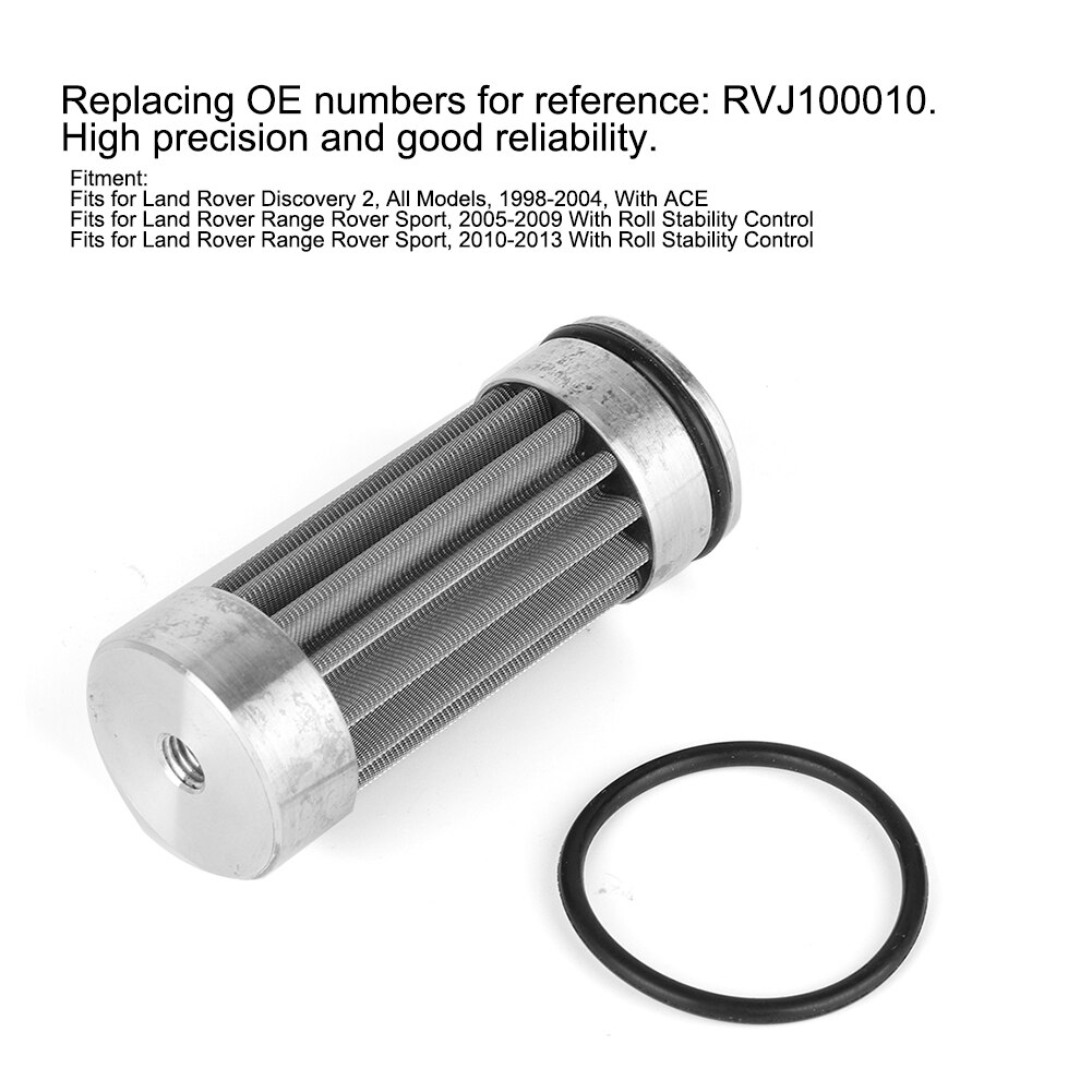 Filtro de bloque de válvula de compresor Auto ACE RVJ100010 compatible con Land Rover Discovery 2/Range Rover