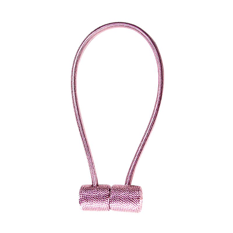 Support de rideau magnétique moderne à cordon tissé, 1 pièce, accessoire pour rideau décoratif pratique: purple