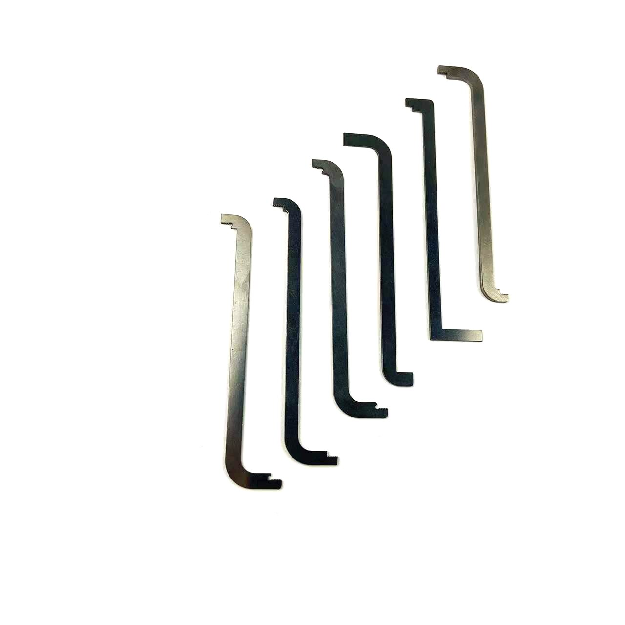 6pcs Lock Pick Tension Wrench Lock Pick Rod with Groove Stainless Steel Tools Locksmith Wrench