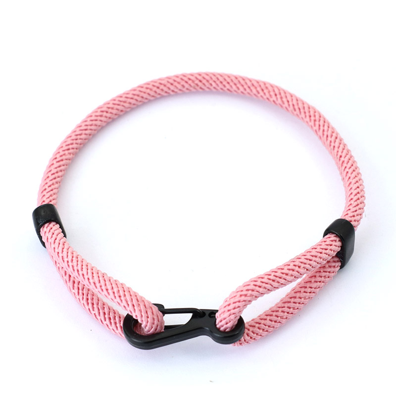 Pulsera de cuerda ajustable única para hombre y mujer, Brazalete Unisex de color negro con hebilla de aventura al aire libre, Brazalete rojo de la suerte, joyería de amistad,: Marrón rojizo