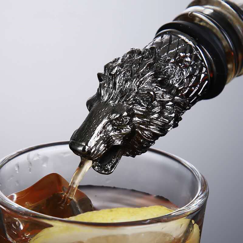 Bouchon de bouteille de vin en alliage de Zinc, tête de bête, bec d&#39;huile, accessoires de cuisine,: 20