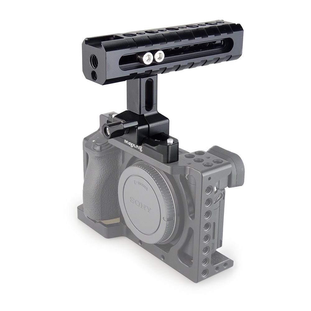 MAGICRIG DSLR Camera Handvat Universele Handgreep NATO Handvat Kit met 70mm NATO Rail en Koude Schoen voor Camera kooi Rig