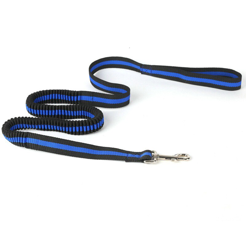 Benepaw højelastisk bungee hundesnor stærkt reb letvægts quick release nylon hvalpe hundesnor til små mellemstore hunde: Blå