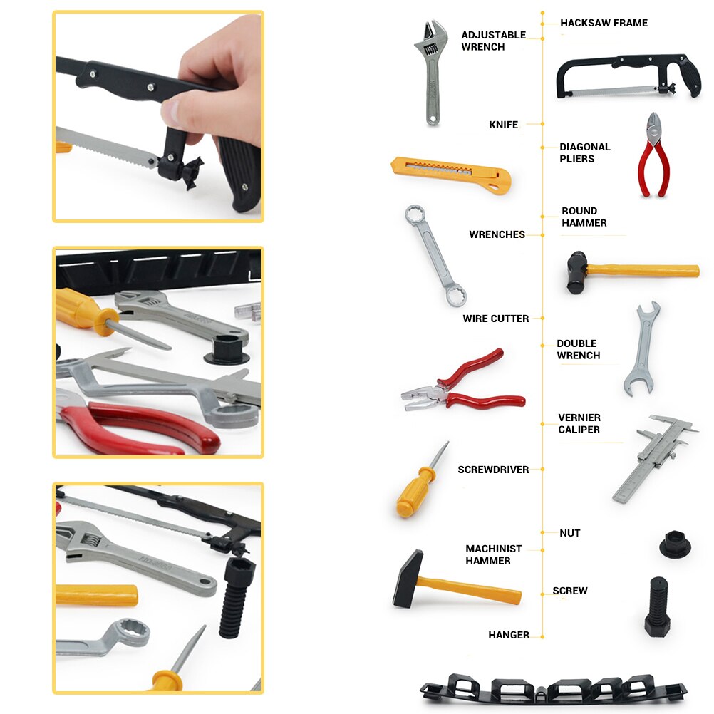 14 Pieces Of Children'S Simulation Repair Tools Toys Play House Family Power Supply Maintenance Disassembly Tools Toy Set