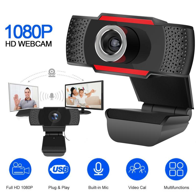 1080P HD Webcam mit Mic Drehbare PC Schreibtisch Netz Kamera Nocken Mini Computer Webkamera Nocken Video Aufnahme Arbeit: 02