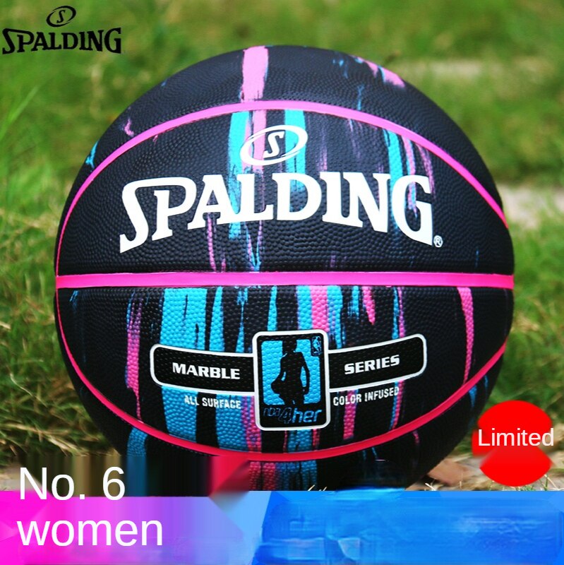 SPALDING Basketball PU No. 7 6 men women rubber indoor outdoor Basketbol Ball fiba Baloncesto basketball: 83-878Y