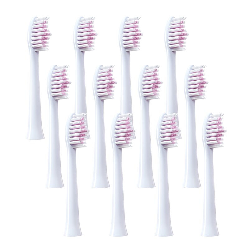 einstellen Zahnbürste Köpfe Ersatz Für BAIR X1S/G1/G20 Rosa Clever Elektrische Ersetzen Zahnbürste Reinigen Pinsel Köpfe Zahn pinsel: 12Stck-Rosa