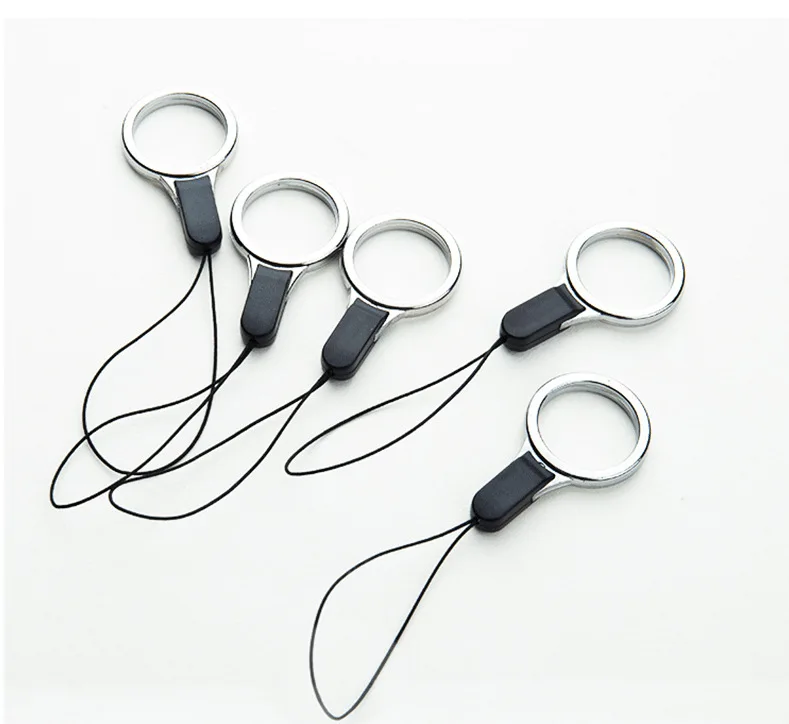 10 stks/partij mobiele telefoon vinger ring houder Lanyard mode smartphone riem mobiele telefoon accessoire