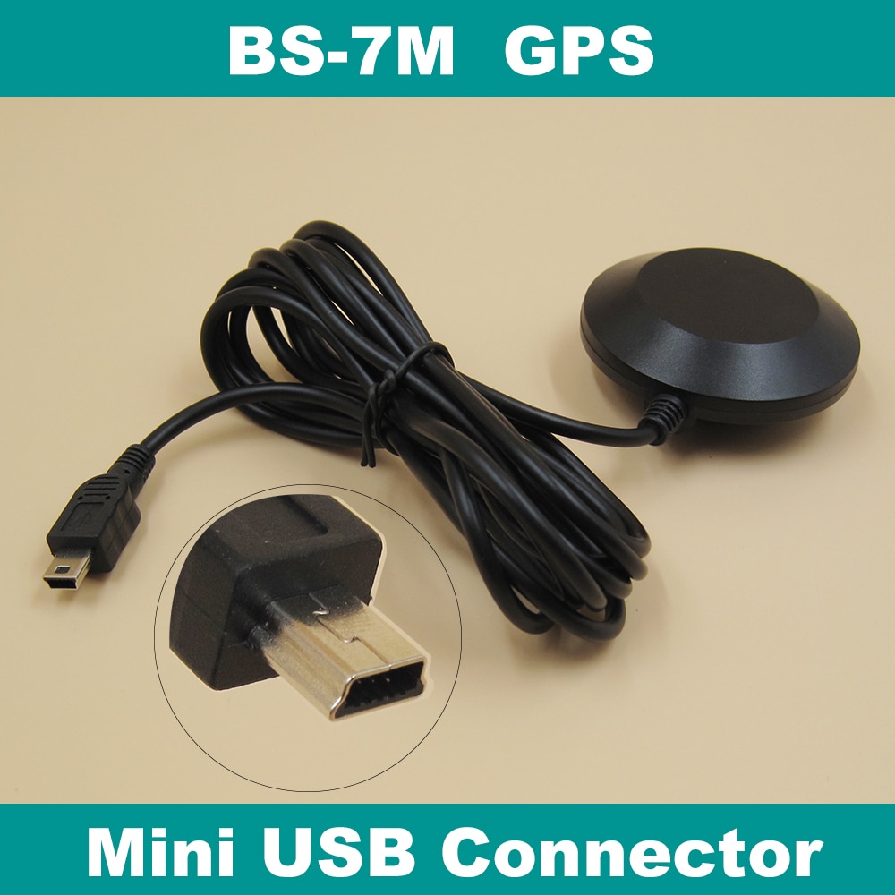 Auto dvr navigatie GPS ontvanger mini USB connector, UART ttl-niveau, module antenne, ingebouwde FLASH, voor auto dvr recorder, BS-7M