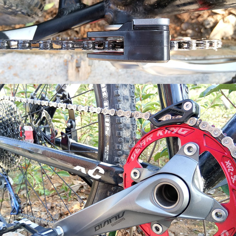 Fahrrad Kettenführung MTB Fahrrad-kettenschutz für 1 XSystem Einzigen Chanring Runde 30-40 T Kettenblatt Oval 32 T-38 T Fahrradteile