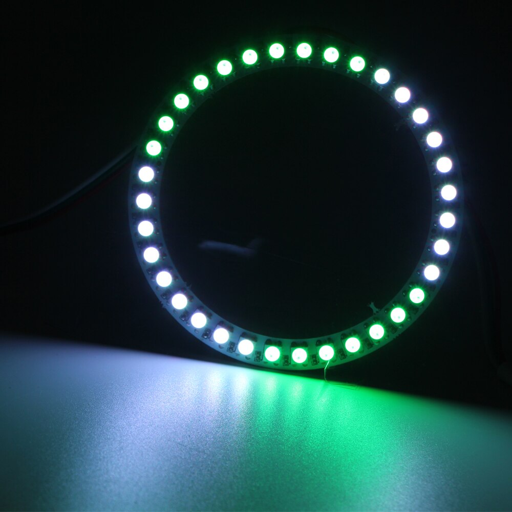 WS2812B DIY RGB LED Ring 8 16 24 35 45 Pixels WS2812 Round LED Modules SK6812 5050 Built-in RGB Addressable DC5V LED Circle Ring: 35 leds
